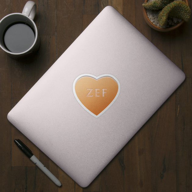 Zef Candy Heart - Orange by LozMac